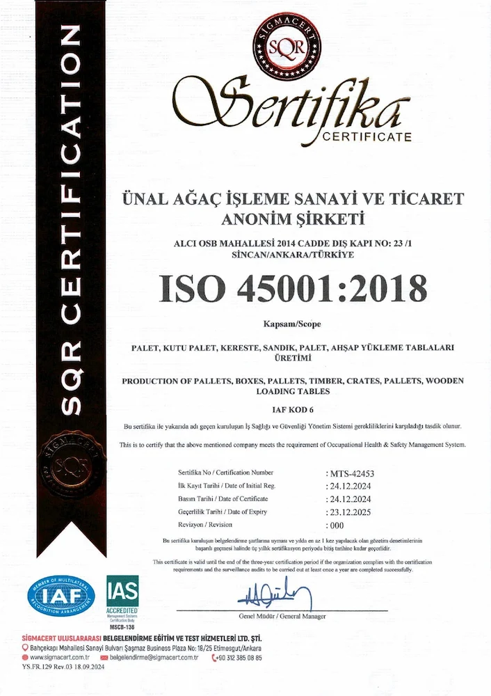 ÜNAL AĞAÇ 9001-14001-45001-3